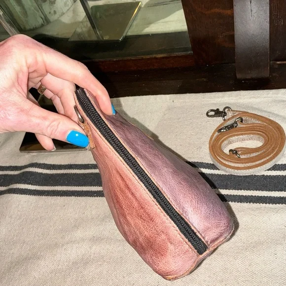 Bed Stu Leather Ventura Crossbody Bag Purple Lavender Nectar Lux Retail $155 - Picture 9 of 15